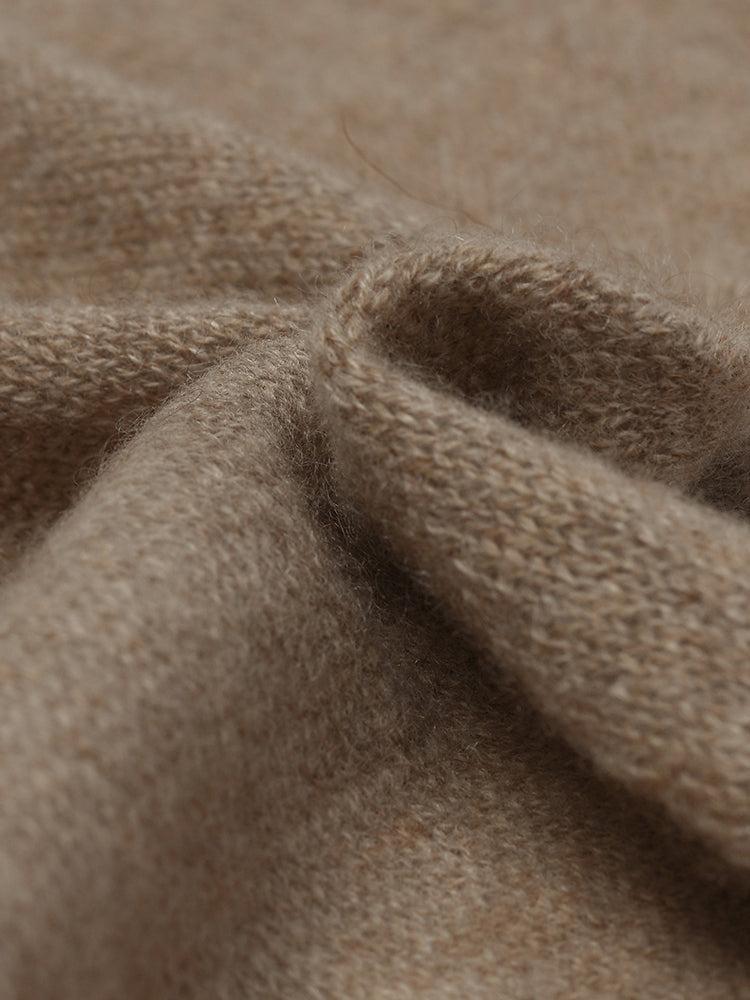 Contrast Trim Asymmectrical Cashmere Scarf Product Image