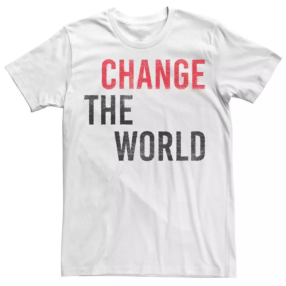 Men's Fifth Sun Change The World Bold Tees, Size: XL, White Product Image