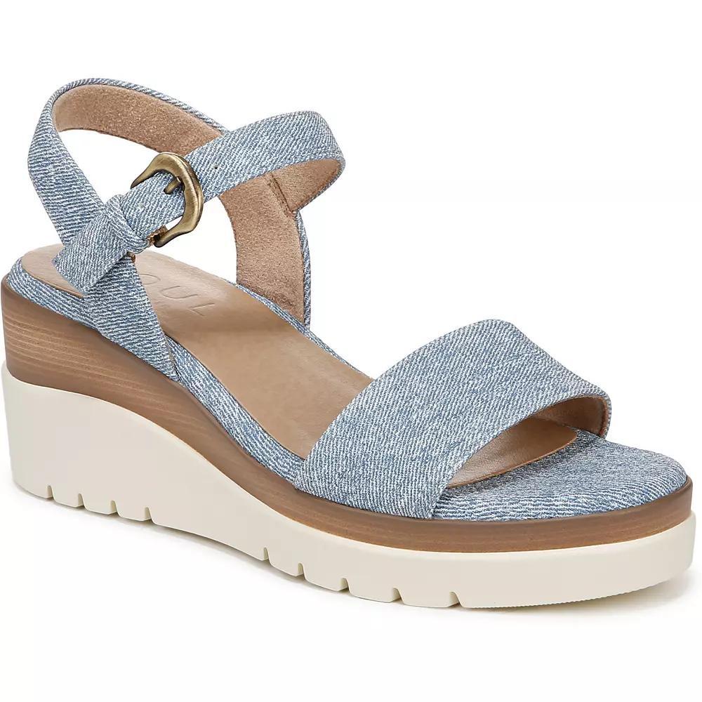 SOUL Naturalizer Graciela Women's Wedge Sandals, Size: 9 Wide, Light Blue Product Image