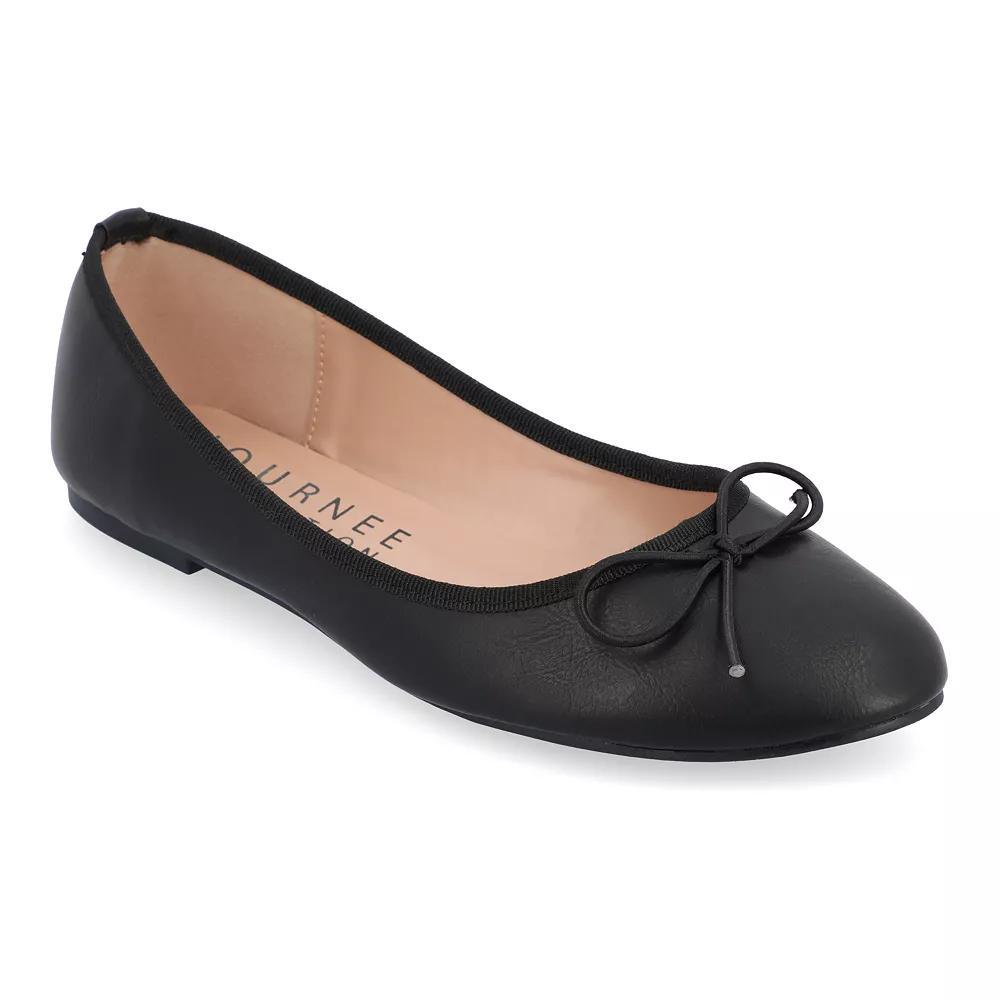 Journee Collection Vika Women's Ballet Flats, Girl's, Size: 6.5 Medium, Black Product Image