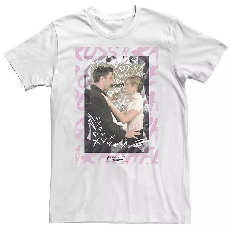 Big & Tall Friends Ross And Rachel Tee, Men's, Size: XXL Tall, White Product Image