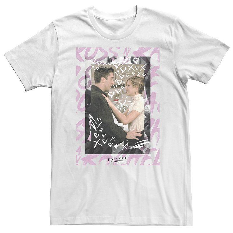 Big & Tall Friends Ross And Rachel Tee, Men's, Size: XXL Tall, White Product Image