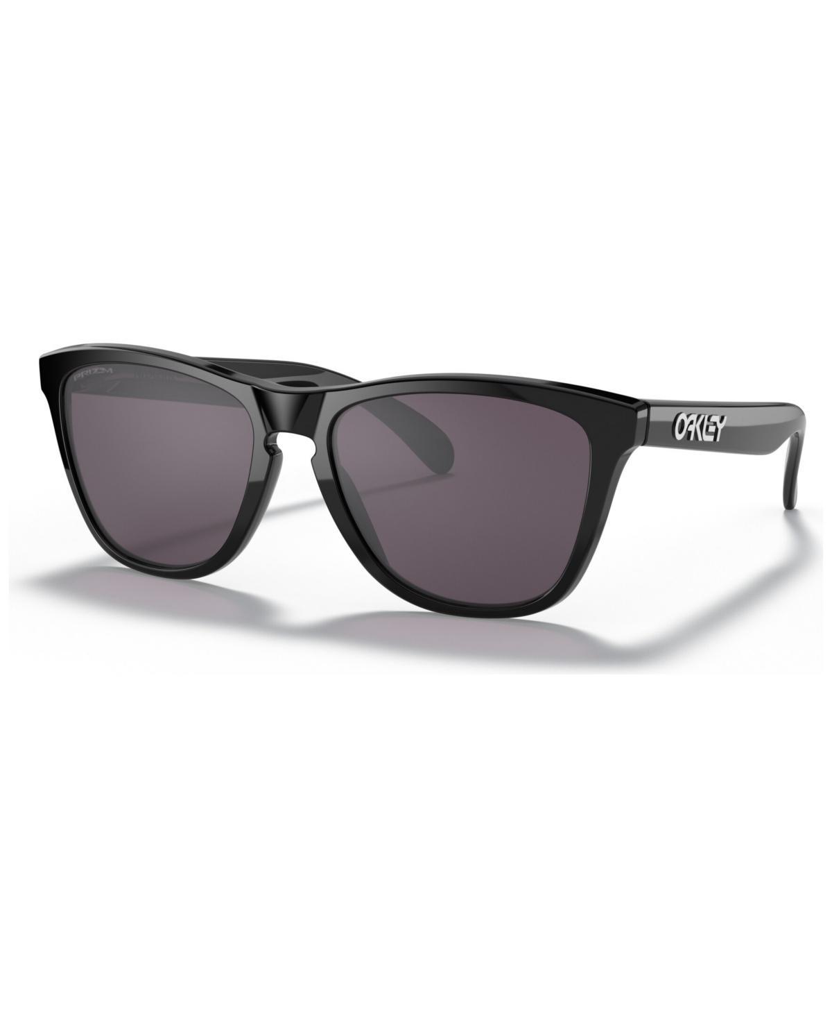 Oakley Unisex OO9013 Frogskins 55mm Square Sunglasses - Polished Clear/Prizm Violet Product Image