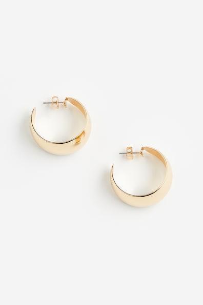 Wide Hoop Earrings Product Image