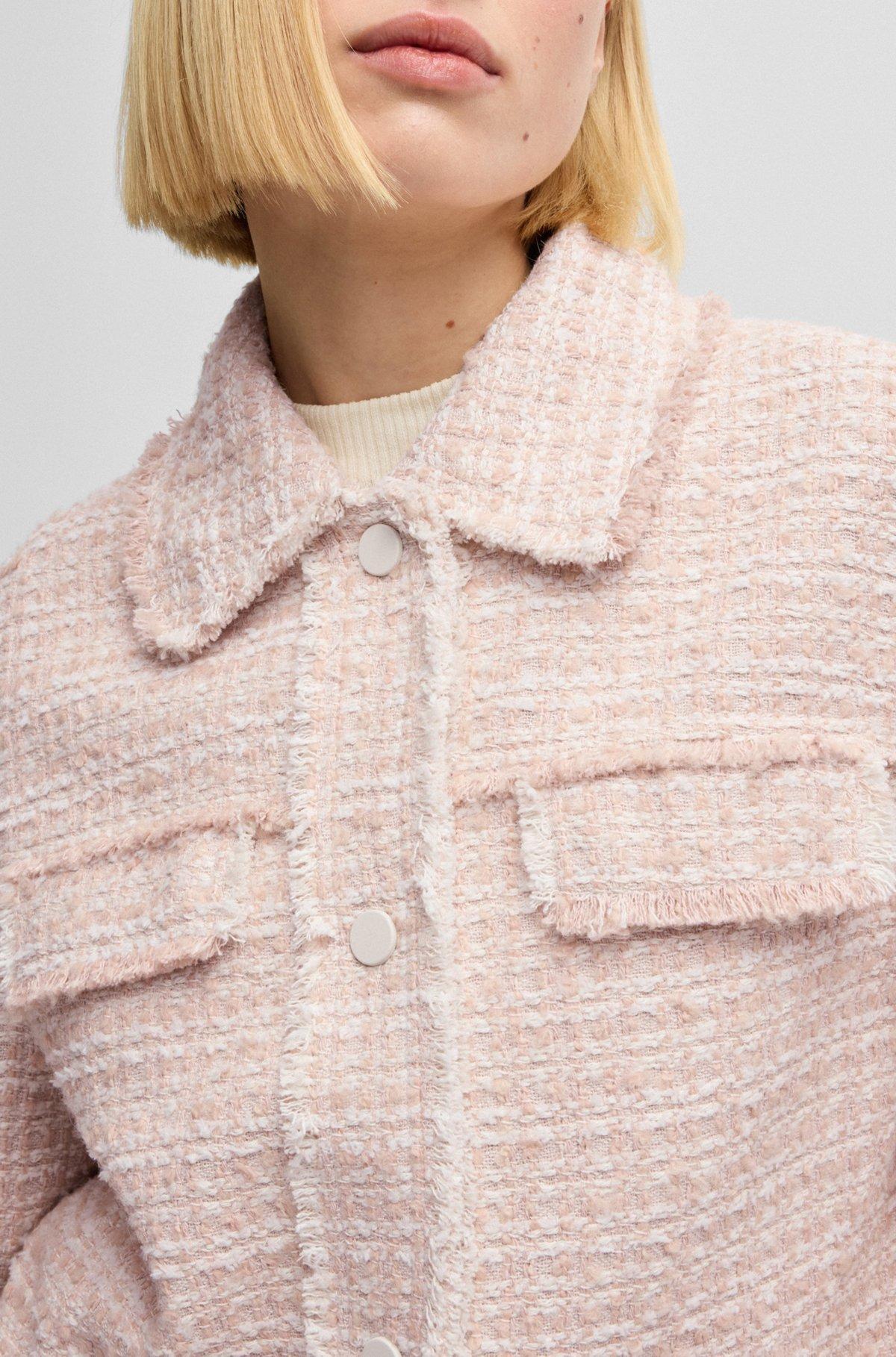 Regular-fit tweed jacket Product Image