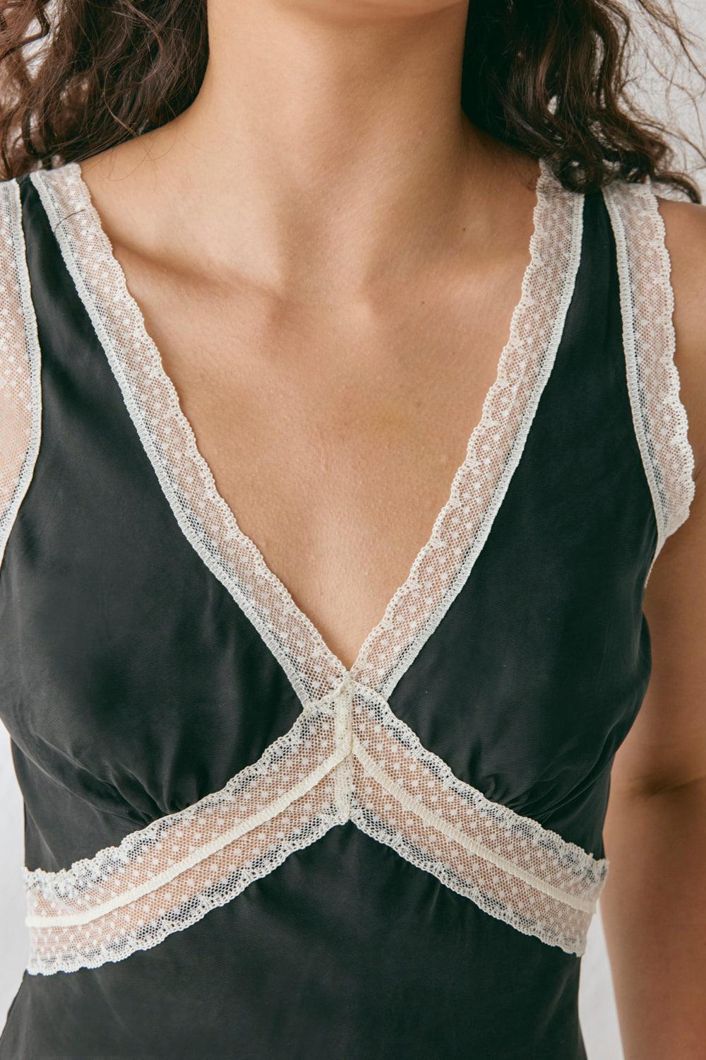 Meet Me On The Dance Floor Bias Cut Maxi Dress Black Product Image