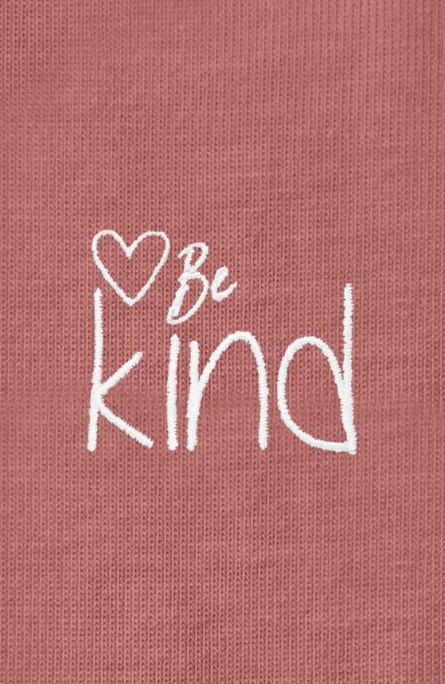 Dalix Be Kind Womens Relaxed Tee in Mauve at Nordstrom, Size Xx-Large Product Image