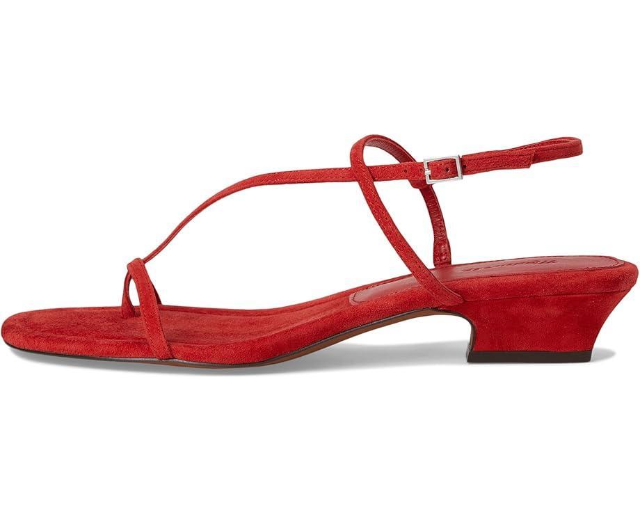 Tamia Heeled Thong Sandals - Suede Product Image