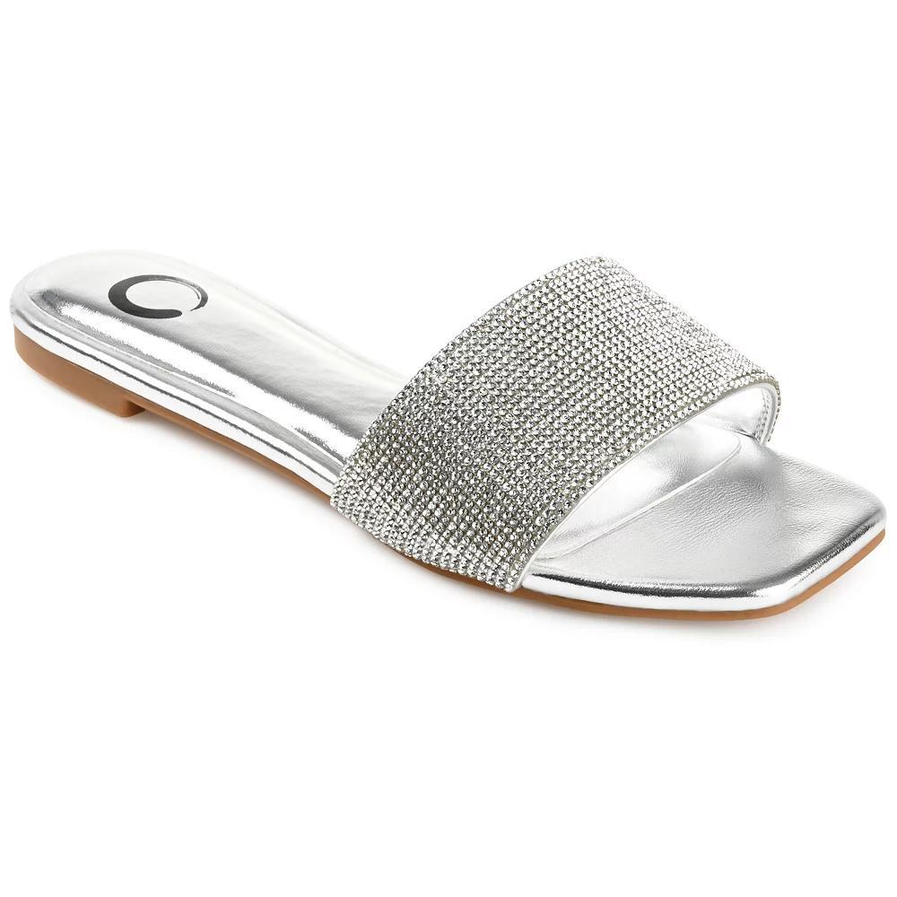 Journee Women's Tru Comfort Foam Grayce Sandals, Size: 6, Silver Product Image
