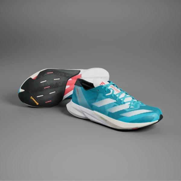 adidas Running Adizero Adios 8 (Lucid Cyan/White/Bright ) Men's Shoes Product Image