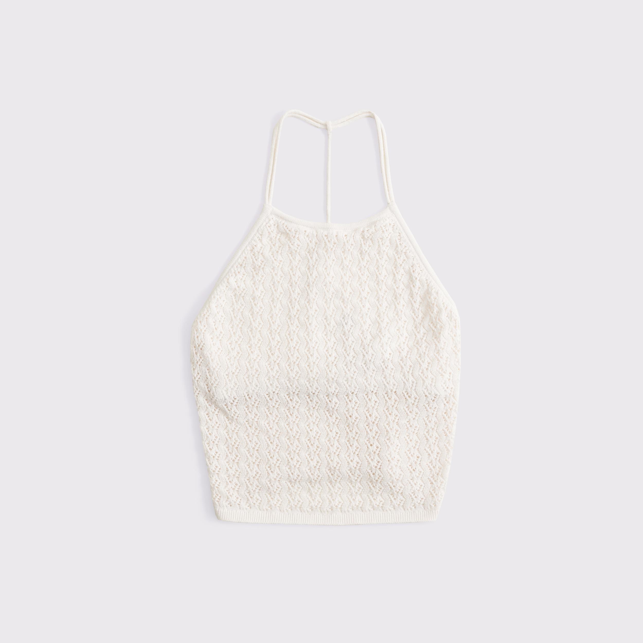 Crochet-Style Open Back Tank Product Image