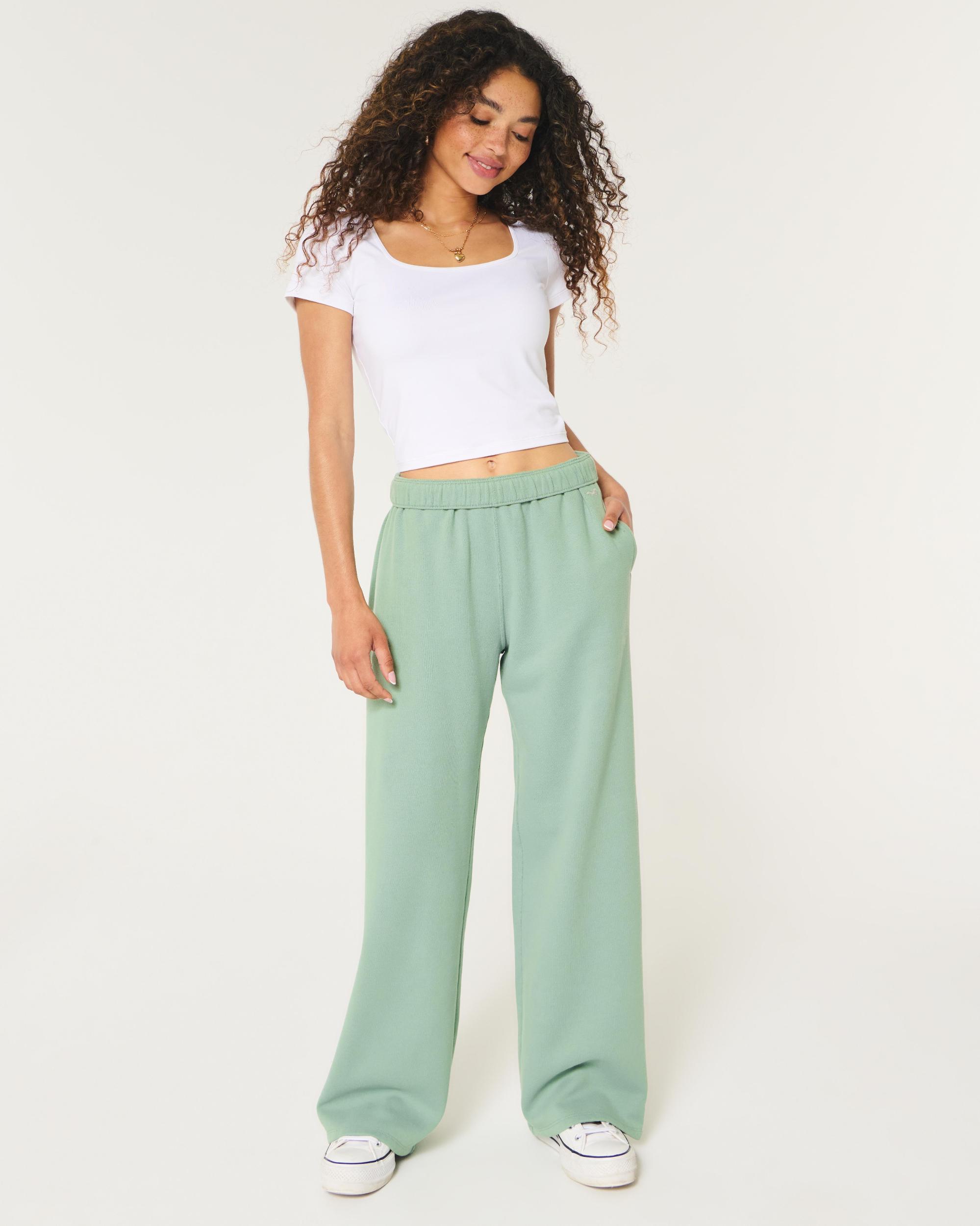Hollister Feel Good Fleece Wide-Leg Pants Product Image
