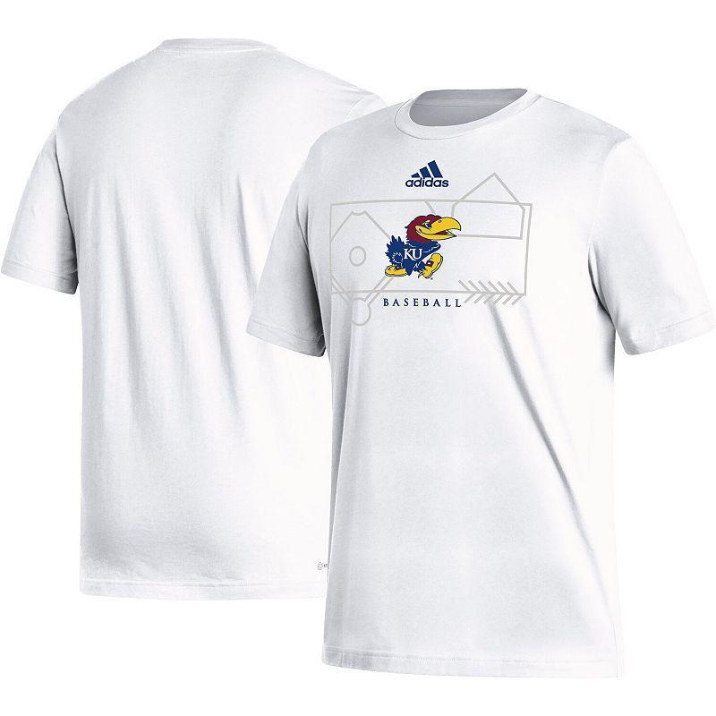 Mens adidas Kansas Jayhawks Locker Lines Baseball Fresh T-Shirt Product Image