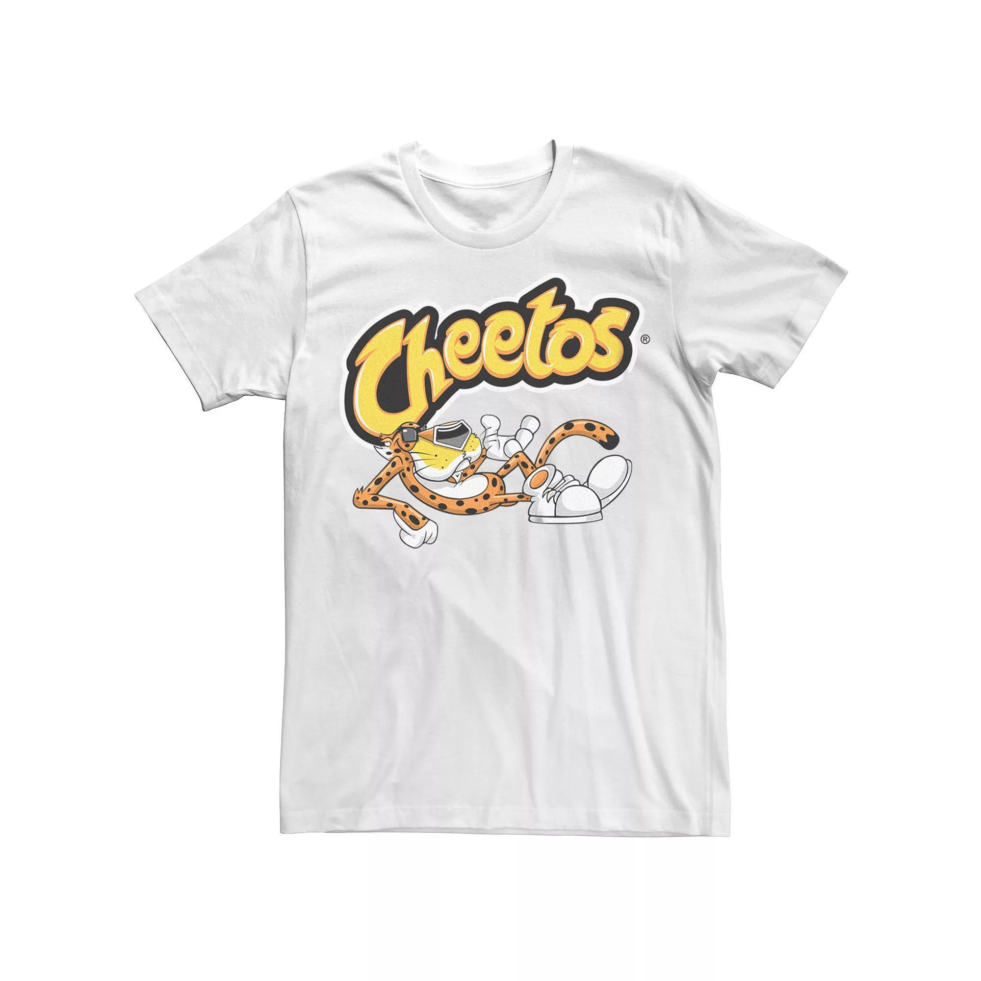Men's Chester Cheetos Reclining Pose Tee, Size: Large, White Product Image