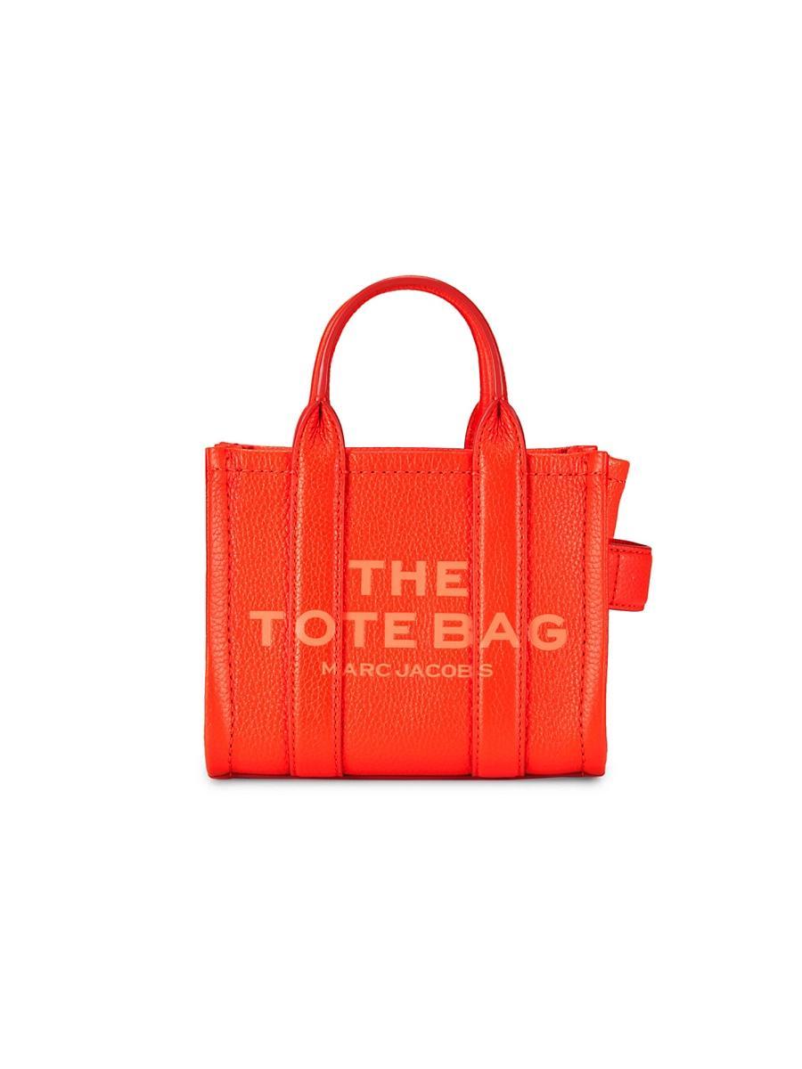 Womens The Leather Crossbody Tote Bag Product Image