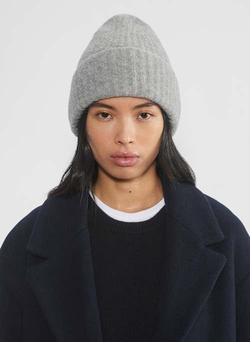 merino wool rib tall cuffed beanie Product Image