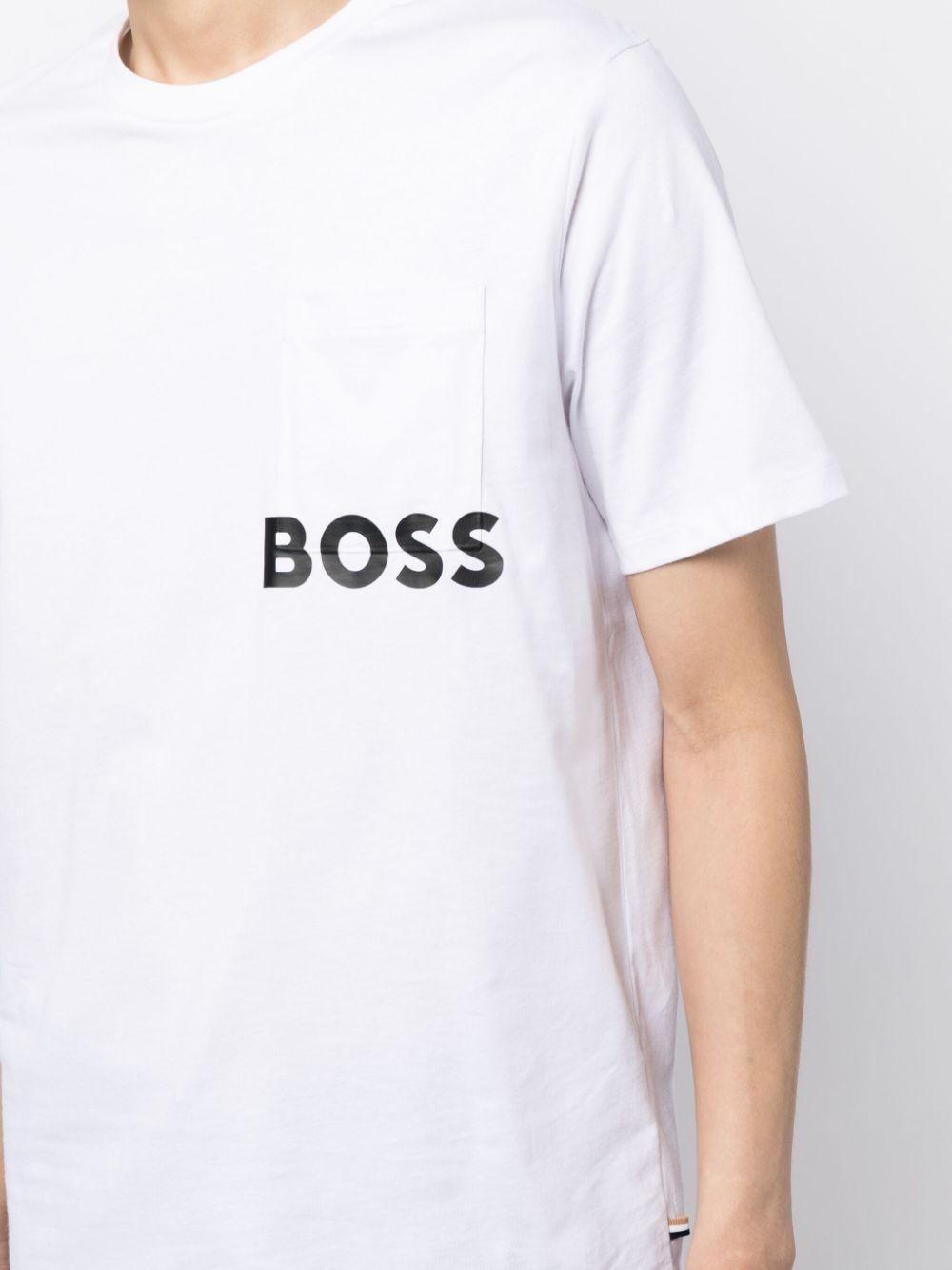 BOSS Loungewear White Logo Top Product Image