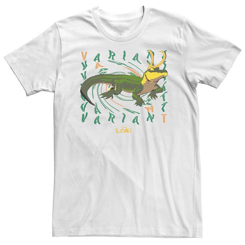 Big & Tall Marvel Loki Gator Poster Tee, Men's, Size: 4XL, White Product Image