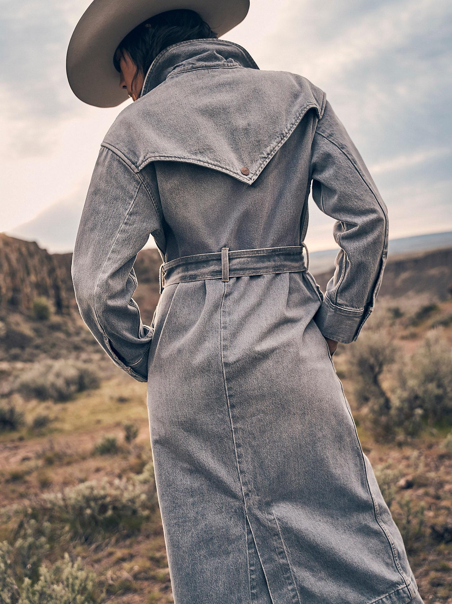 Women's Denim Trench | Women's JACKETS & OUTERWEAR | Wrangler® Product Image