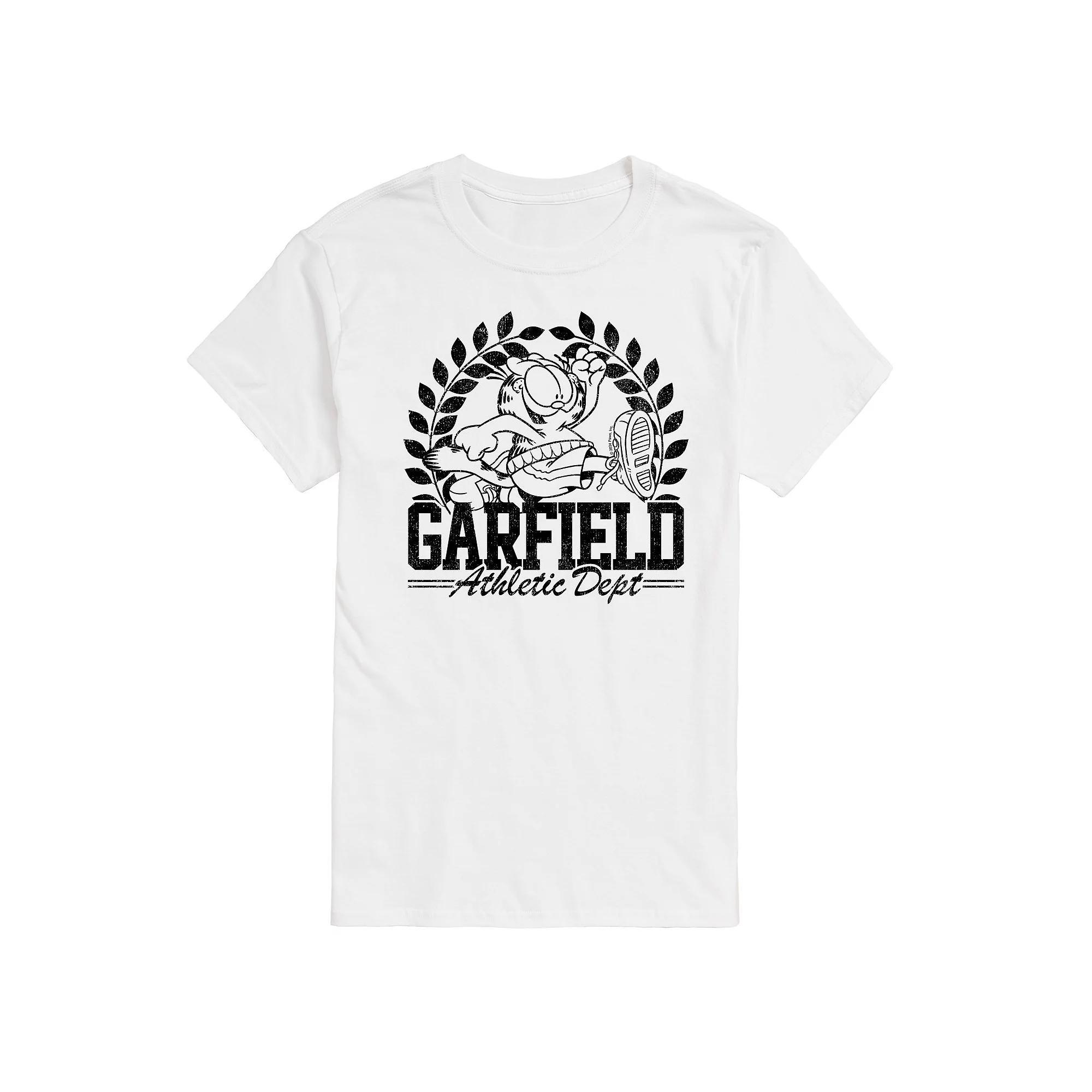 Mens Garfield Athletic Dept. Graphic Tee Ivory Product Image