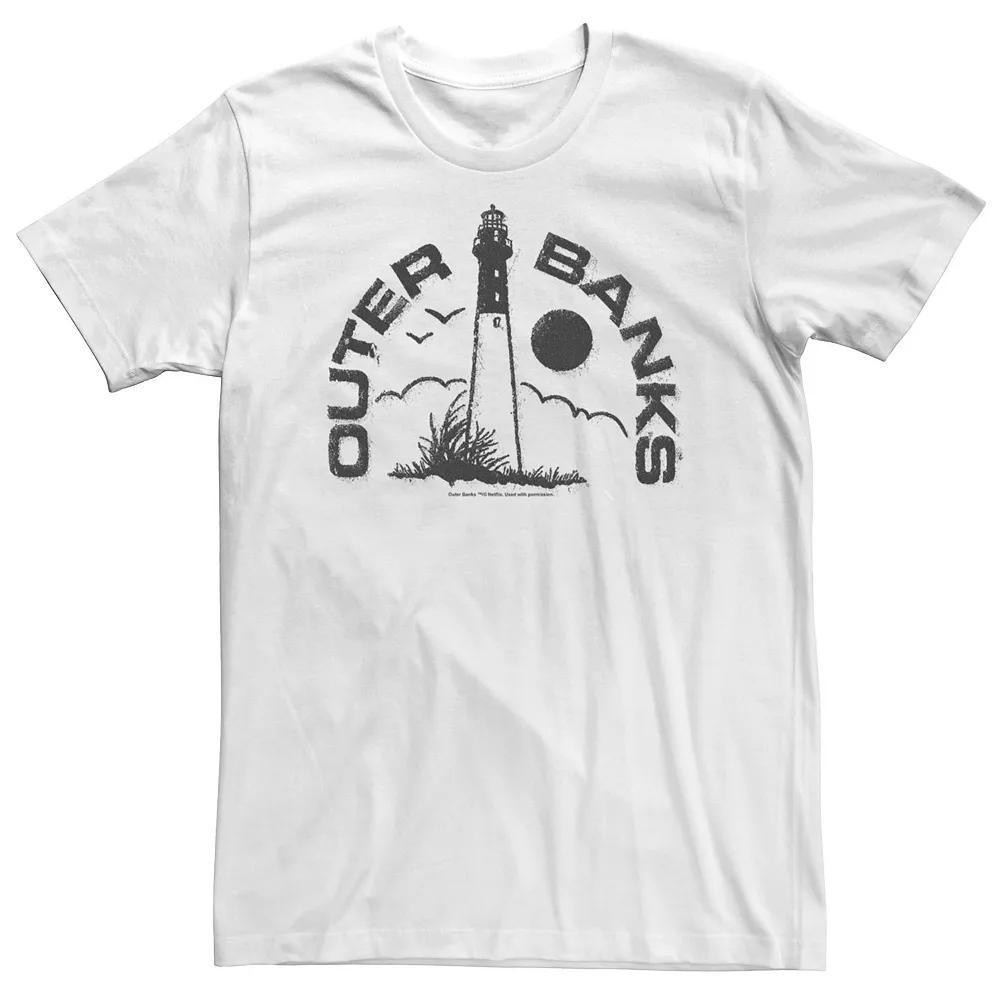 Big & Tall Outer Banks Landscape Stamp Tee, Men's, Size: 5XL, White Product Image