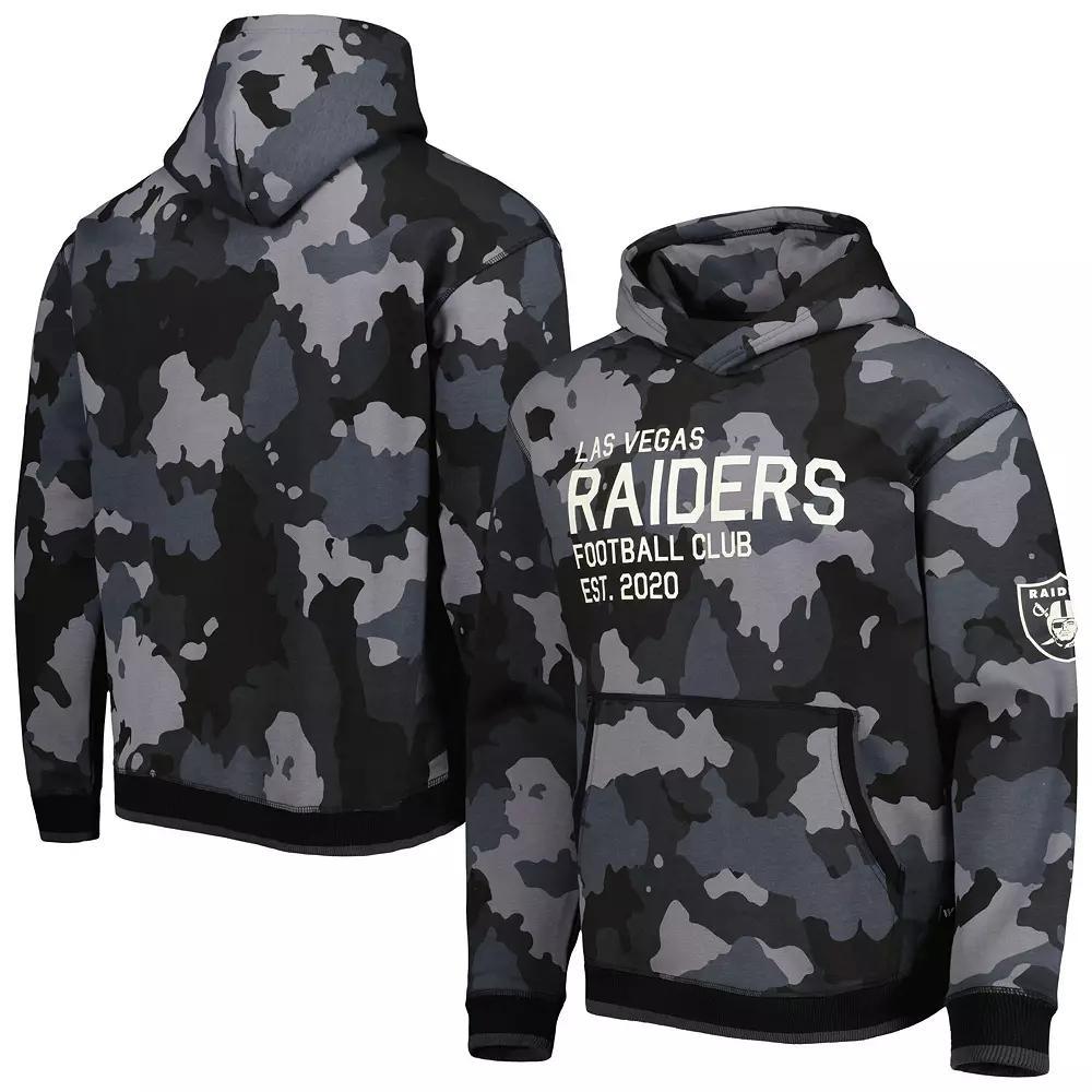 Mens The Wild Collective Black Las Vegas Raiders Camo Pullover Hoodie Product Image