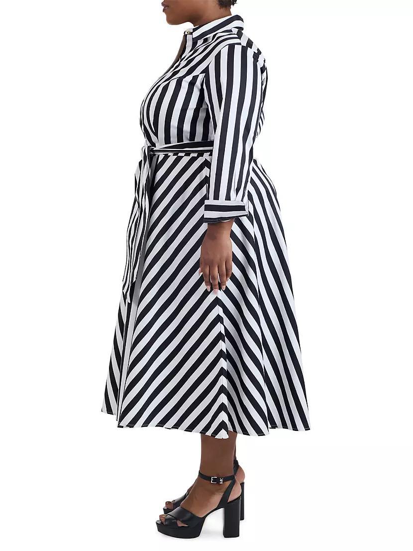 Poplin Shirtdress Awning Stripe Product Image
