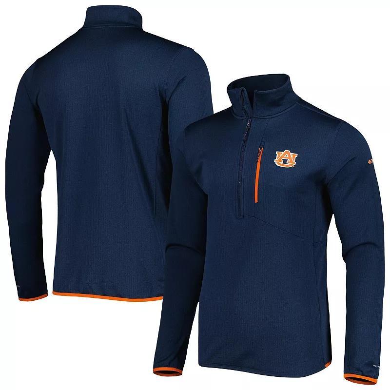 Men's Columbia Navy Auburn Tigers Park View Omni-Wick Half-Zip Top, Size: XL, Blue Product Image