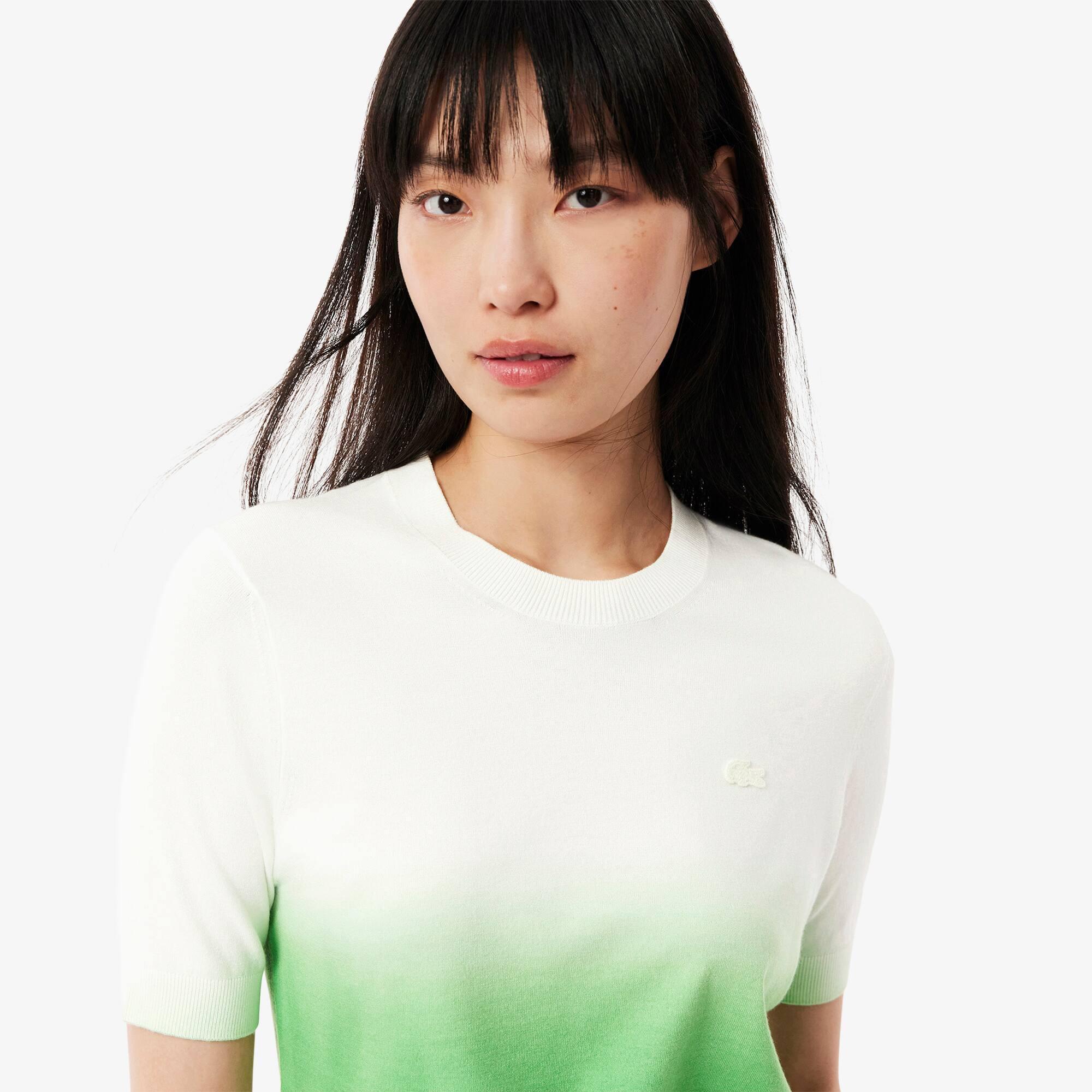 Short Sleeved Ombré Effect Sweater Product Image