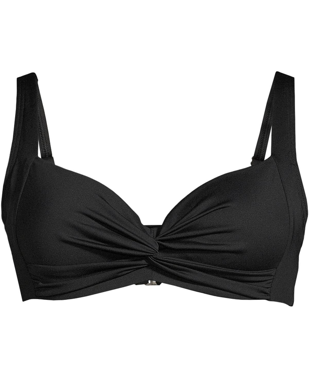 Womens Lands End Sweetheart Twist-Front Underwire Bikini Top Product Image