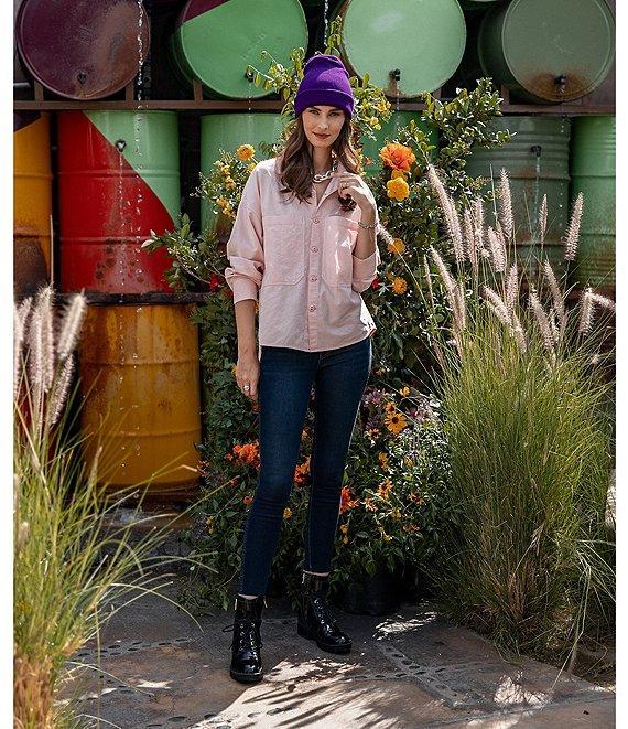 KUT from the Kloth Connie High Rise Skinny Leg Destructed Hem Jeans Product Image