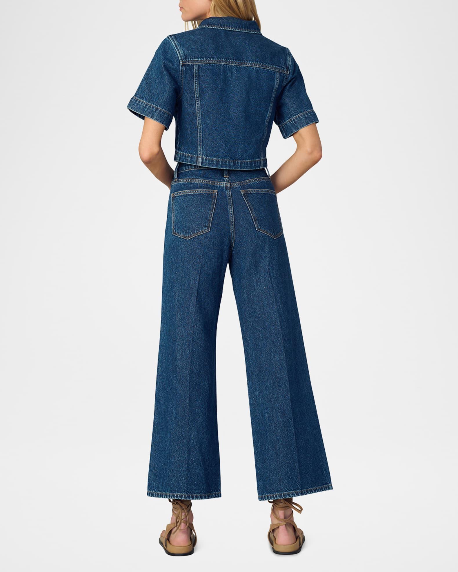 The Mia High-Rise Wide-Leg Ankle Jeans Product Image