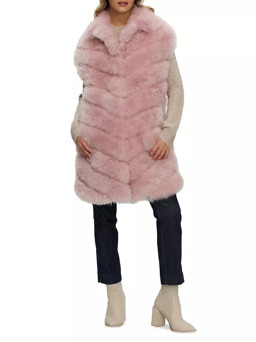 Select Cashmere Goat Diagonal Vest Product Image