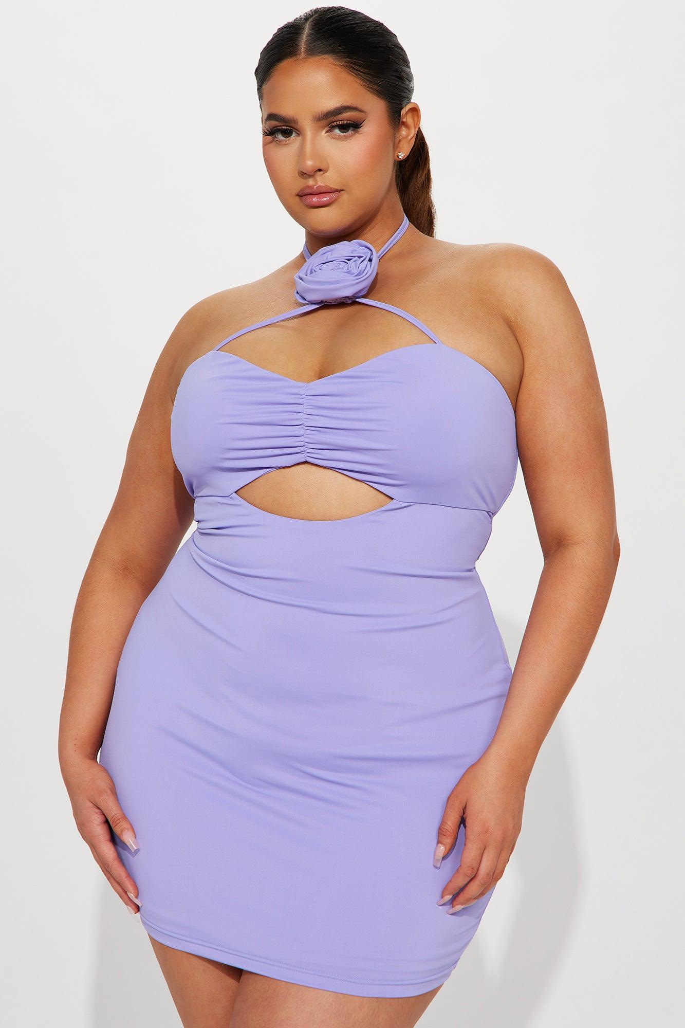 Blake Floral Mini Dress - Lavender Product Image