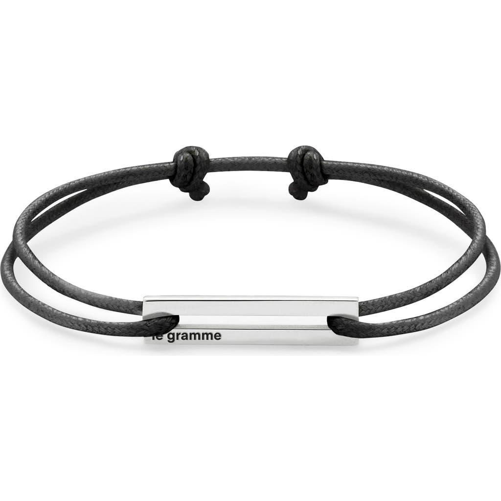 Mens Unisex 1.7g Sterling Silver Cord Bracelet Product Image