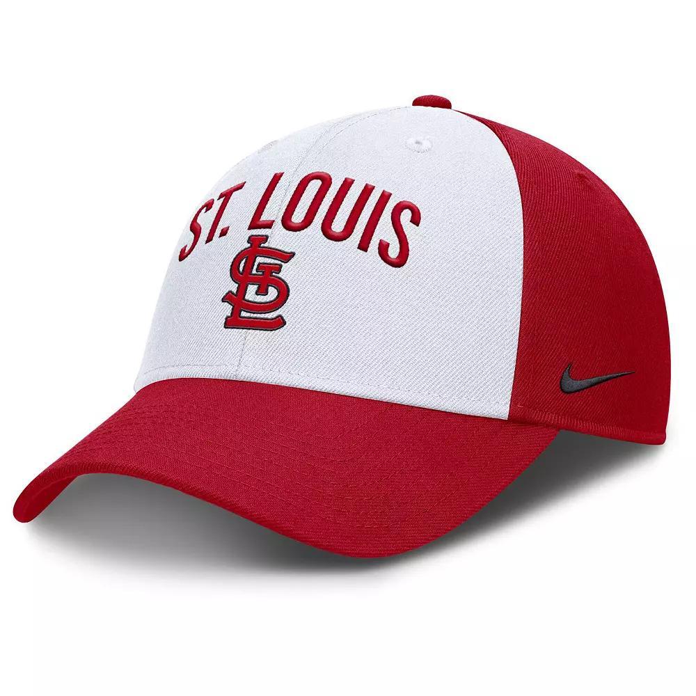 Men's Nike White/Red St. Louis Cardinals Club Performance Adjustable Hat, Size: Medium/Large Product Image