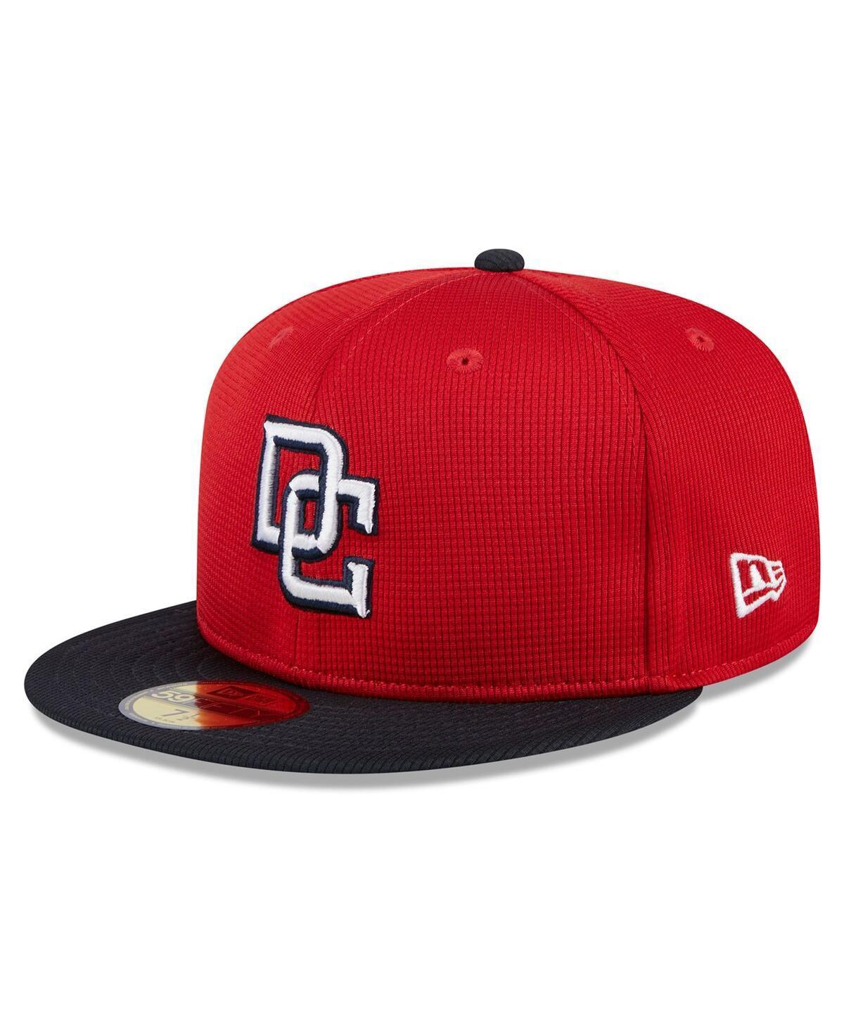 Men's New Era  Red Washington Nationals 2024 Batting Practice 59FIFTY Fitted Hat, Size: 7 7/8 Product Image