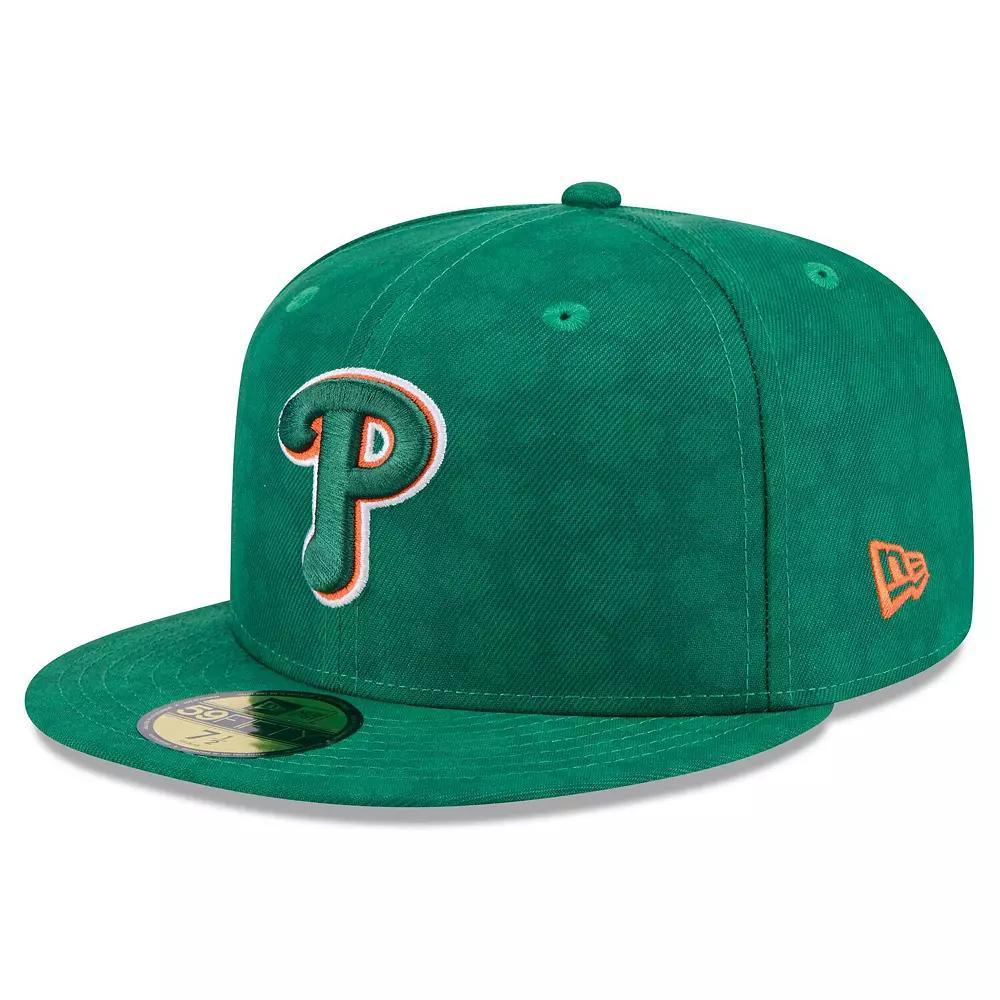 Men's New Era Kelly Green Philadelphia Phillies St. Patrick's Day 59FIFTY Fitted Hat, Size: 7 1/8 Product Image
