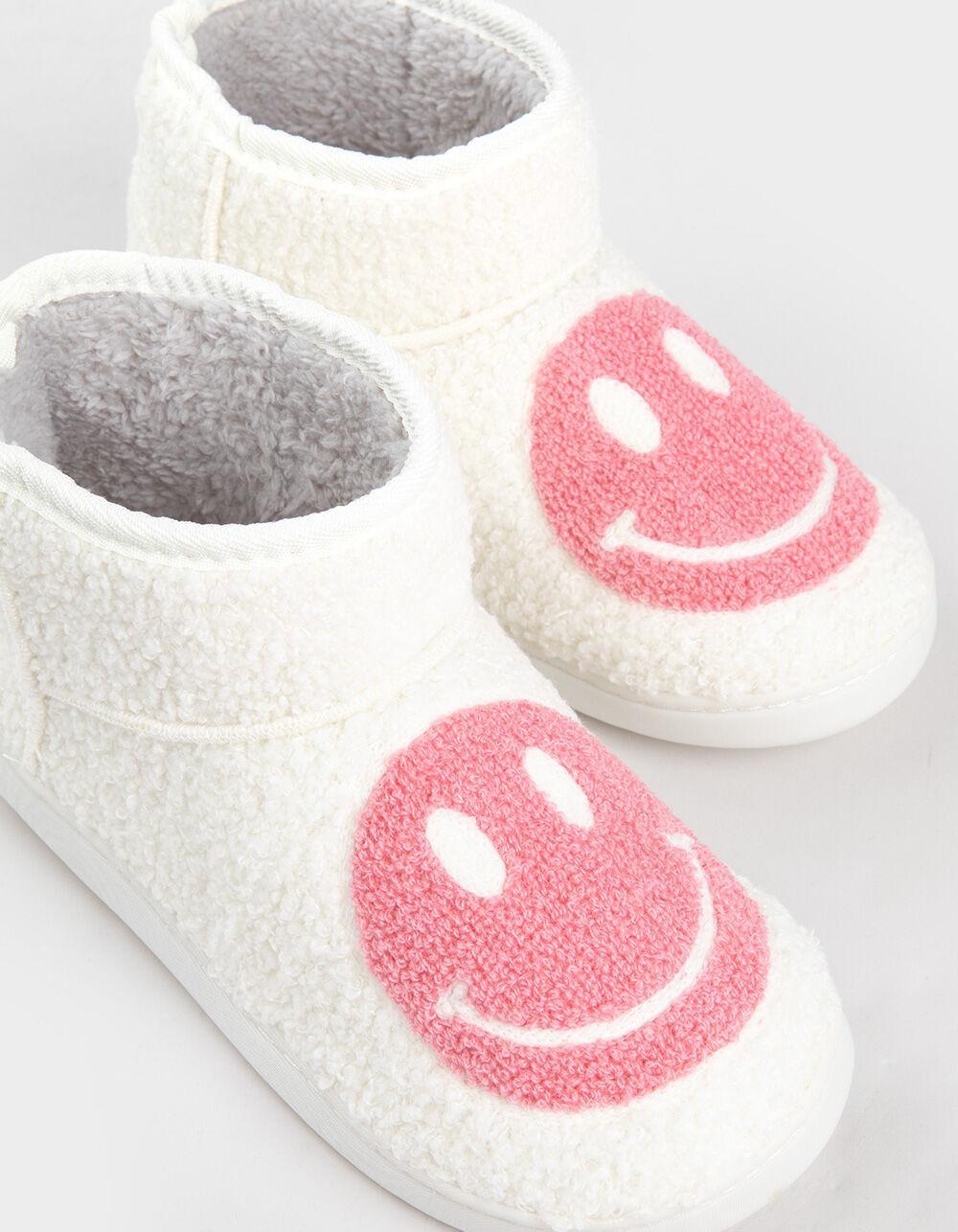 MIA Chill Happy Face Womens Bootie Slippers Product Image