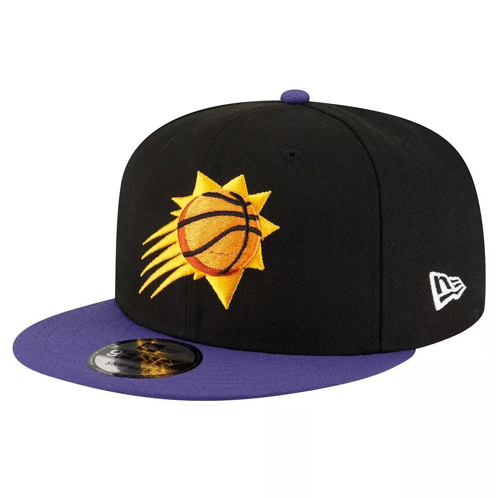 Mens New Era Black/Purple Phoenix Suns Official Team Color 2Tone 9FIFTY Snapback Hat Product Image
