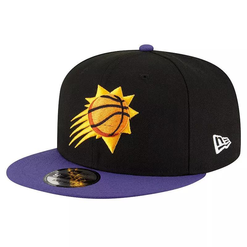 Mens New Era Black/Purple Phoenix Suns Official Team Color 2Tone 9FIFTY Snapback Hat Product Image
