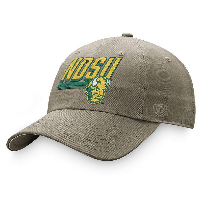 Men's Top of the World Khaki NDSU Bison Slice Adjustable Hat, Nds Beig K Product Image