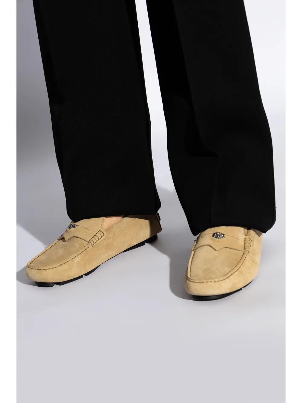 Medusa Head suede loafers Product Image