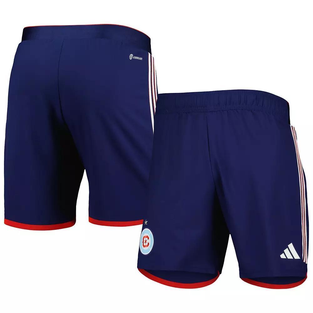 Men's adidas Navy Chicago Fire 2023 Away AEROREADY Authentic Shorts, Size: Medium, Cfs Blue Product Image