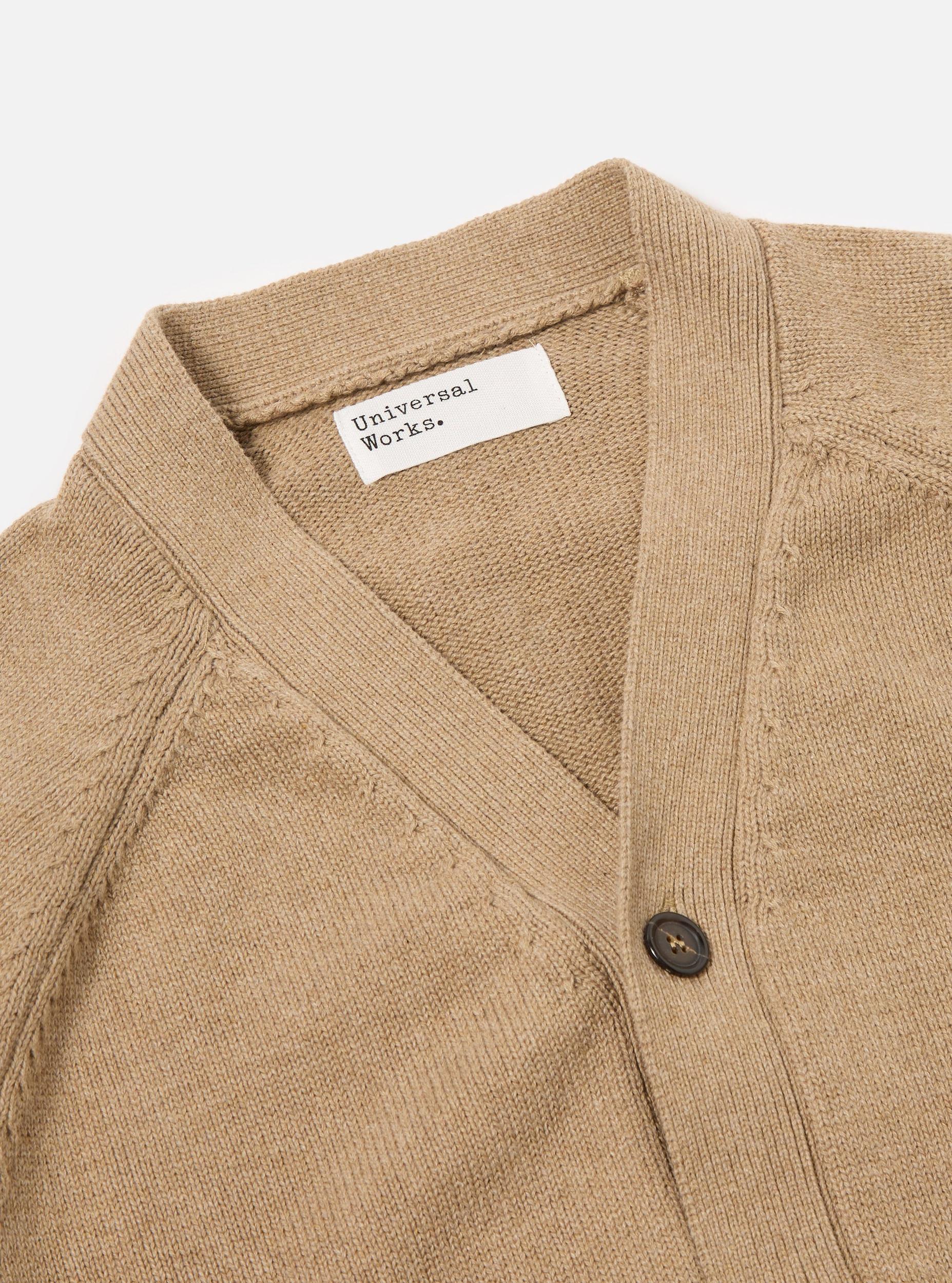 Sand Cotton Knit Pocket David Cardigan Product Image