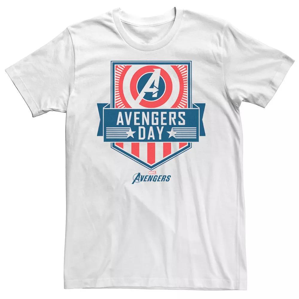 Men's Marvel Avengers Day Badge Tee, Size: Large, White Product Image