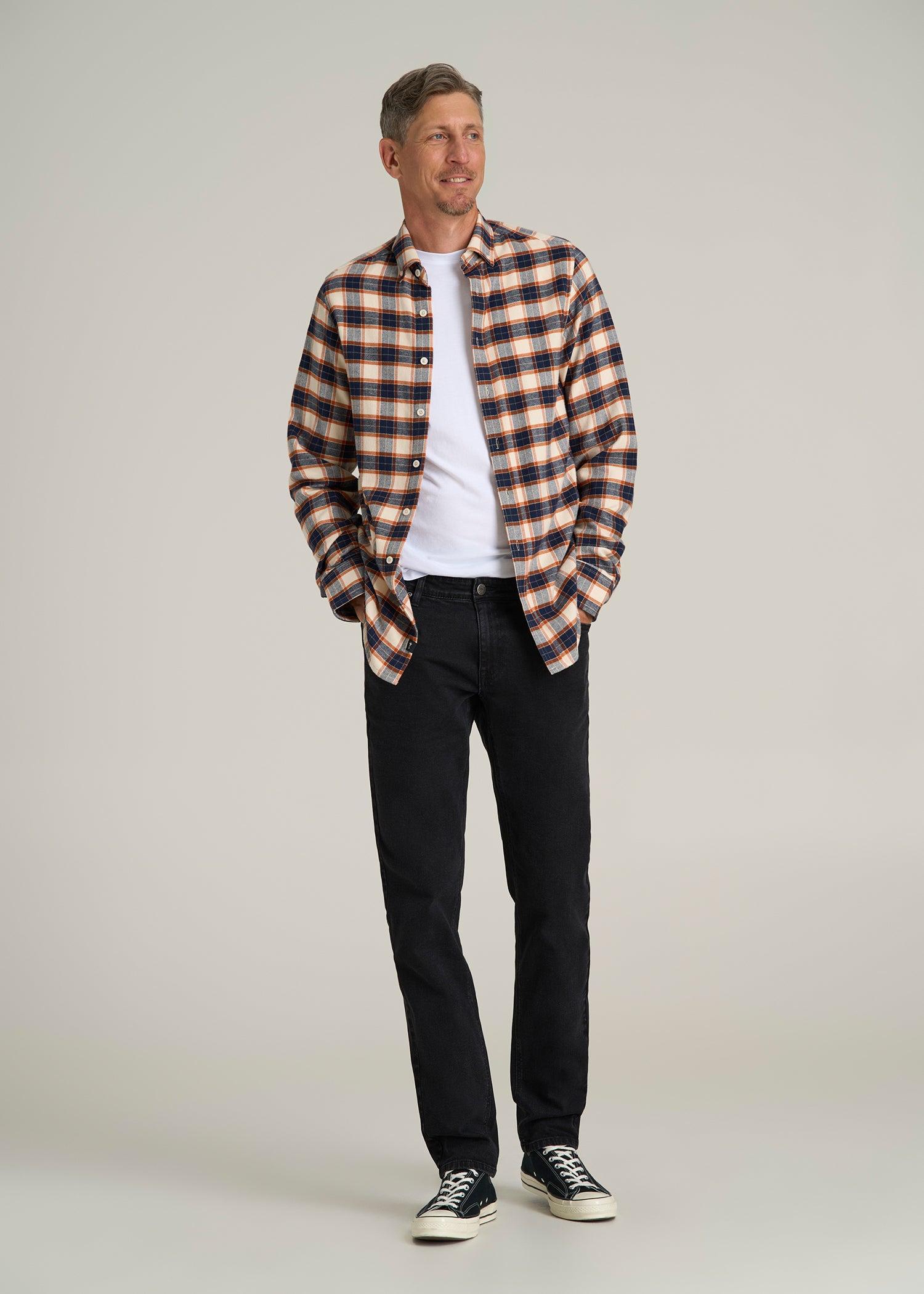 Carman TAPERED Jeans for Tall Men in Onyx Black Wash Product Image