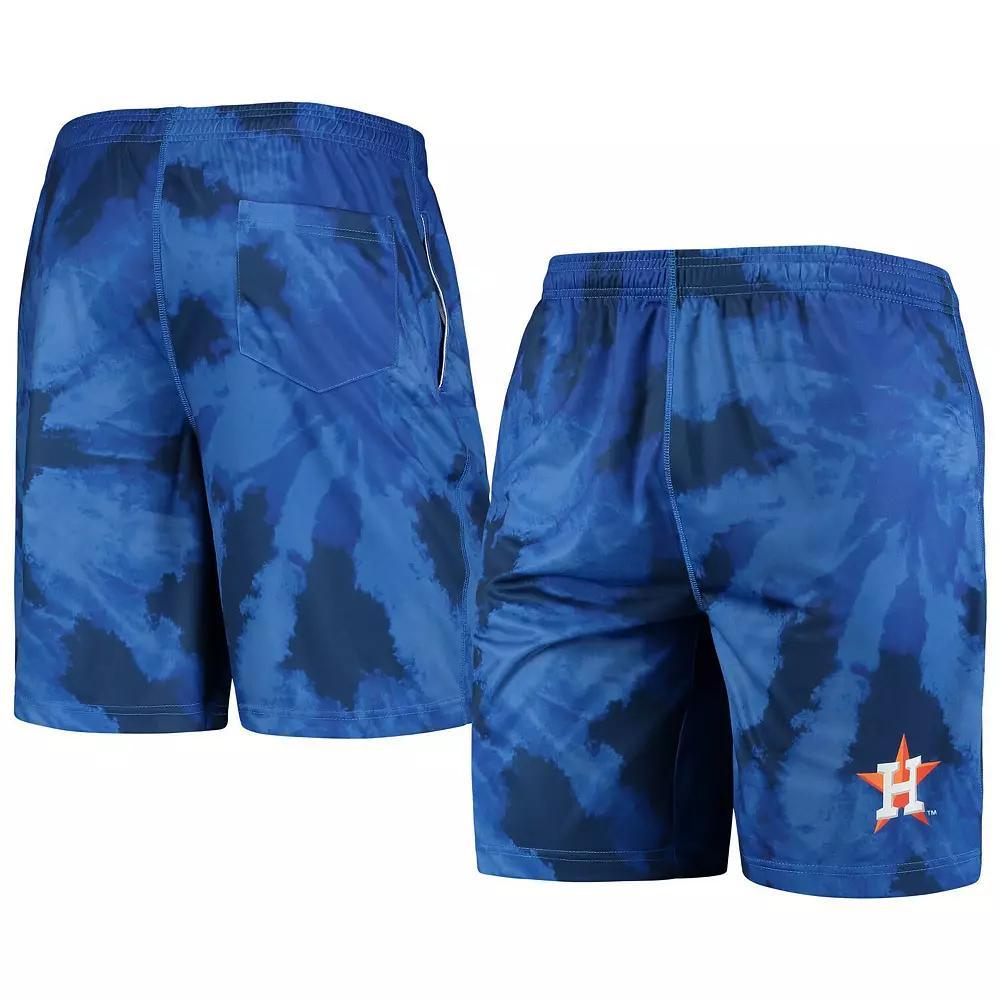Men's FOCO Navy Houston Astros Tie-Dye Training Shorts, Size: 3XL, Blue Product Image