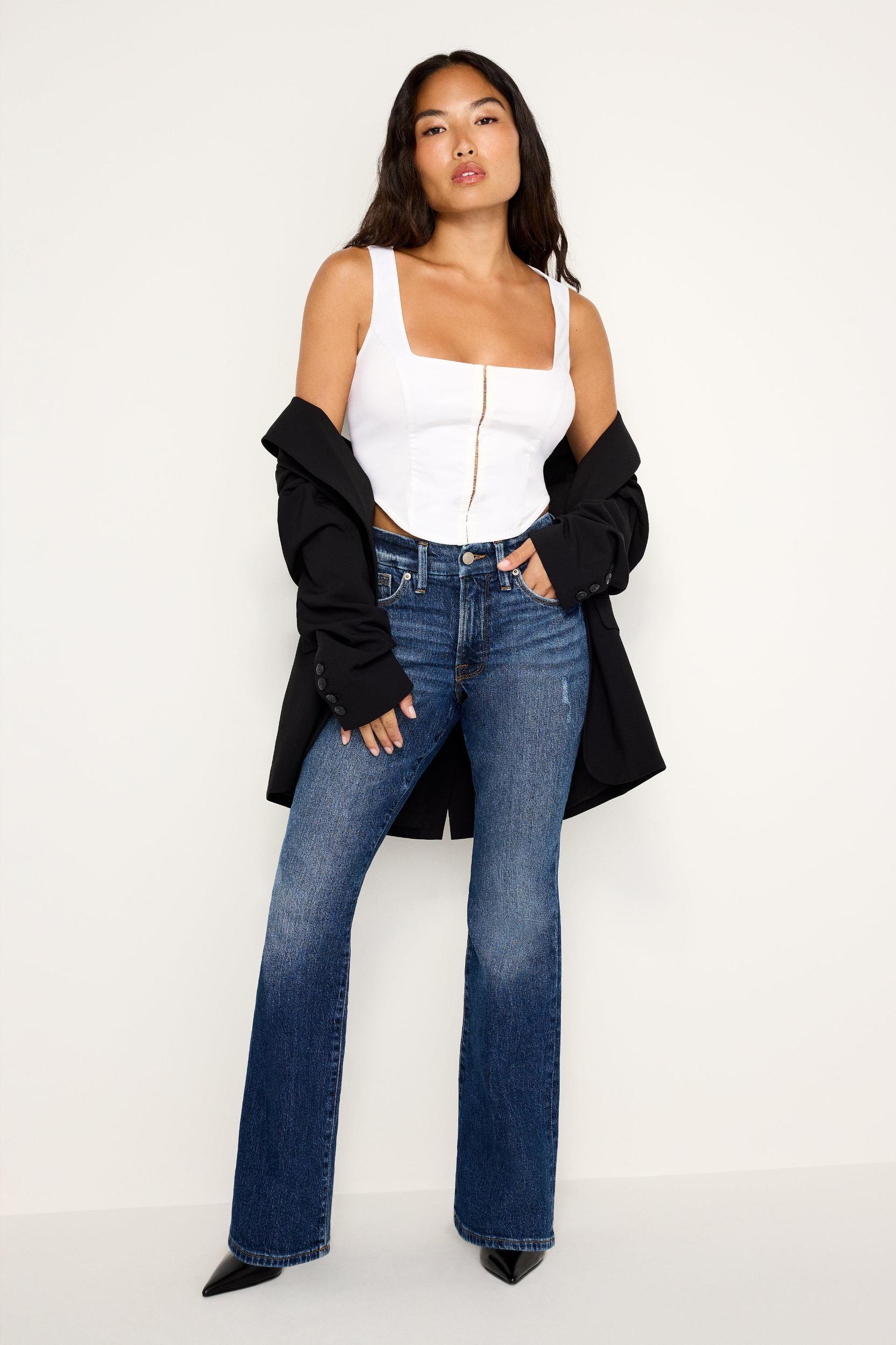 GOOD PETITE BOOTCUT JEANS | INDIGO704 Product Image
