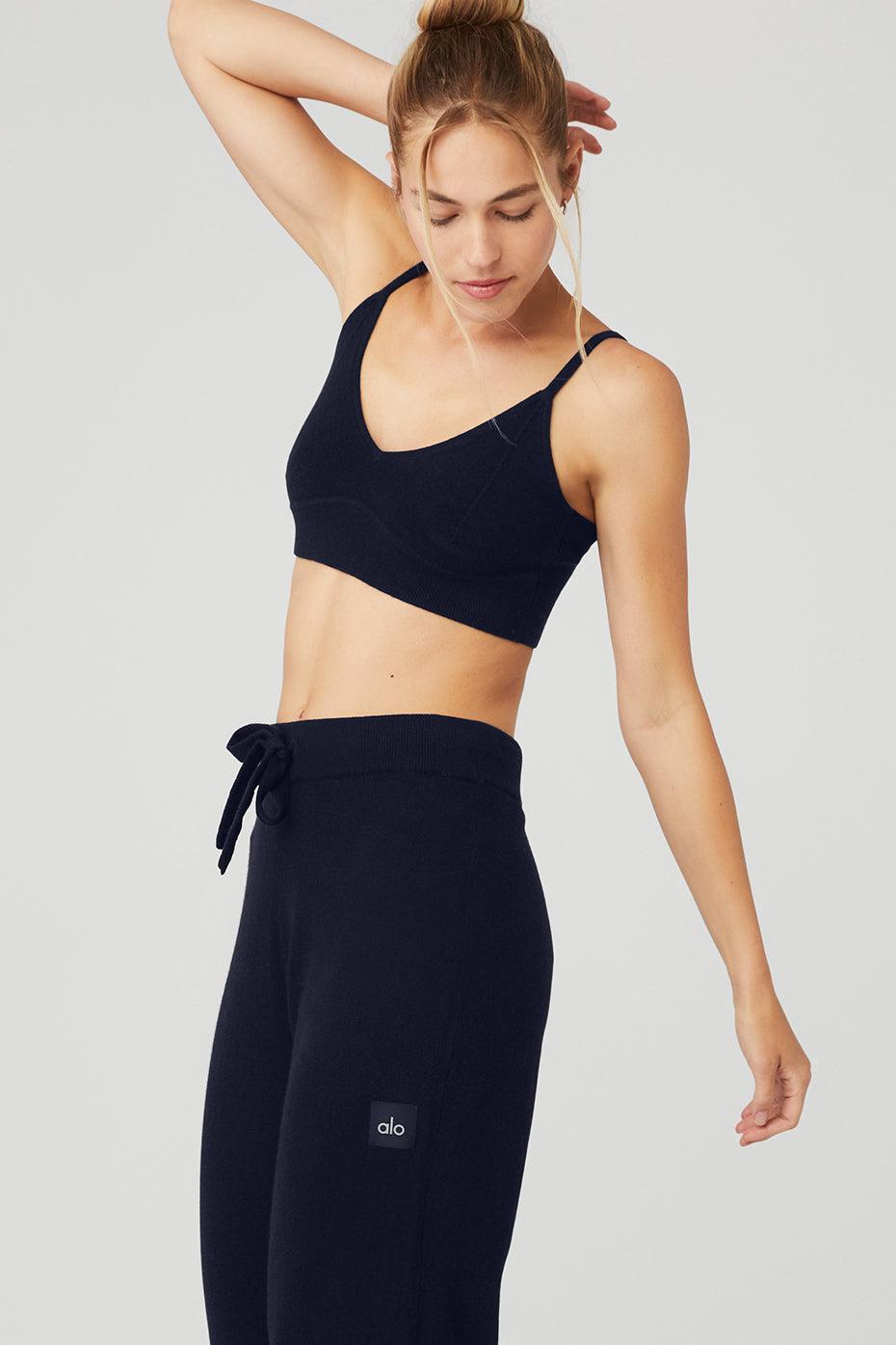 Alo Yoga | Cashmere Jet Set Bra Blue Product Image